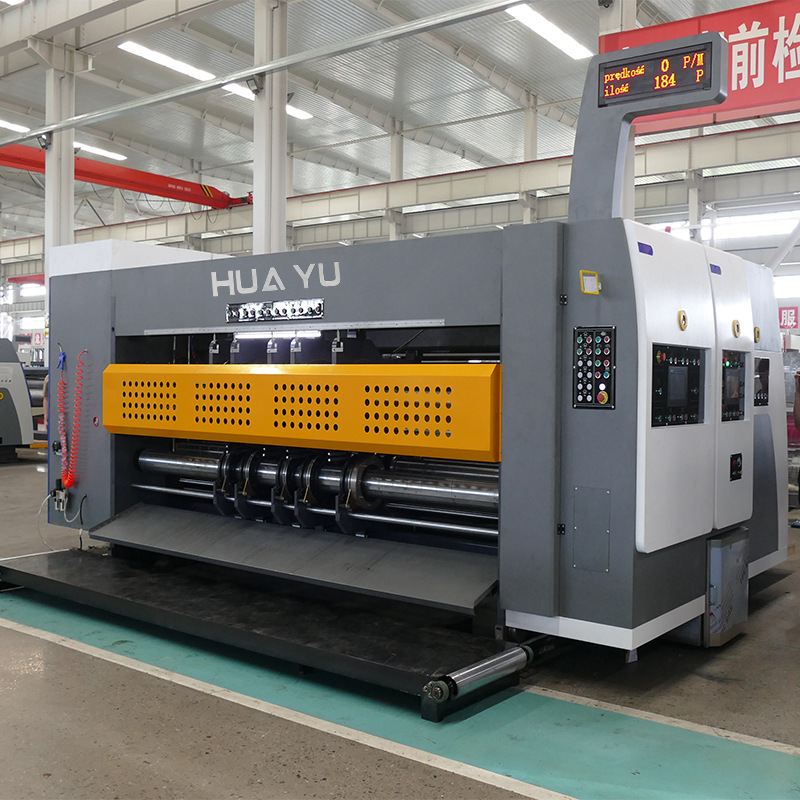 Printing machine automatic high-speed printing slotting machine turnover box cross-border carton paper processing machinery and equipment flexo printing machine