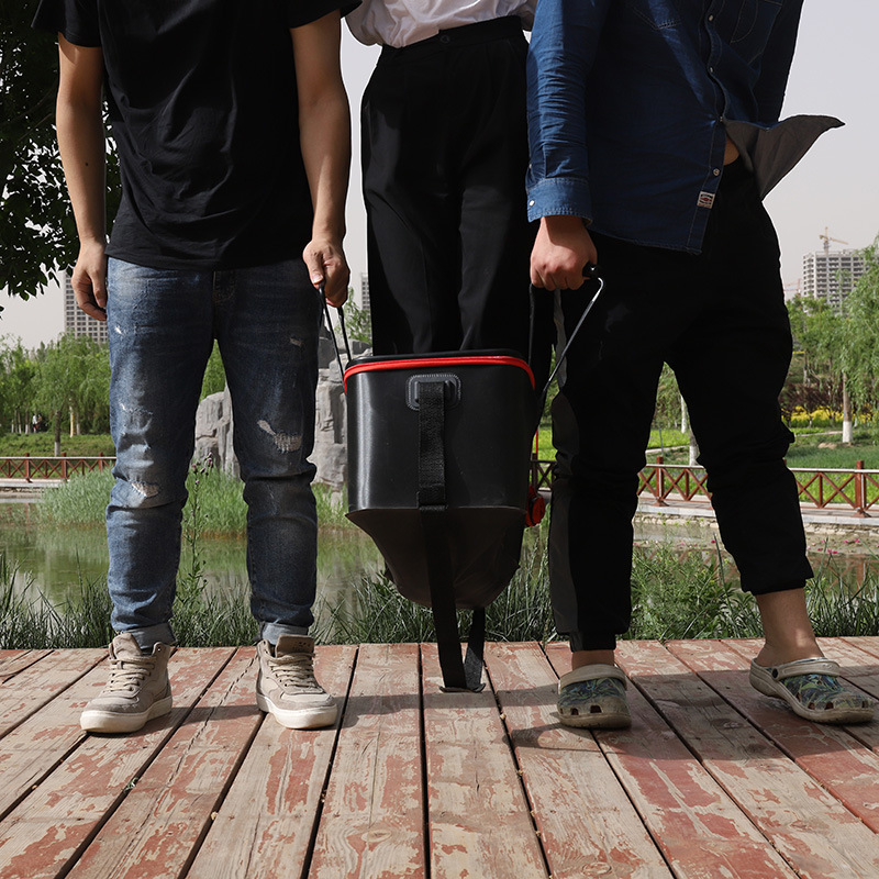 Folding fish bucket fishing bucket EVA thickened integrated molding fish bucket multi-function fishing box fish protection bucket fishing