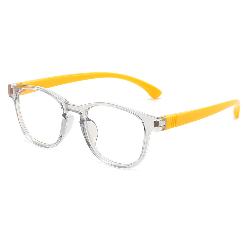 2024 new fashion children's anti-blue light plus film computer goggles cartoon children's silicone glasses large favorably