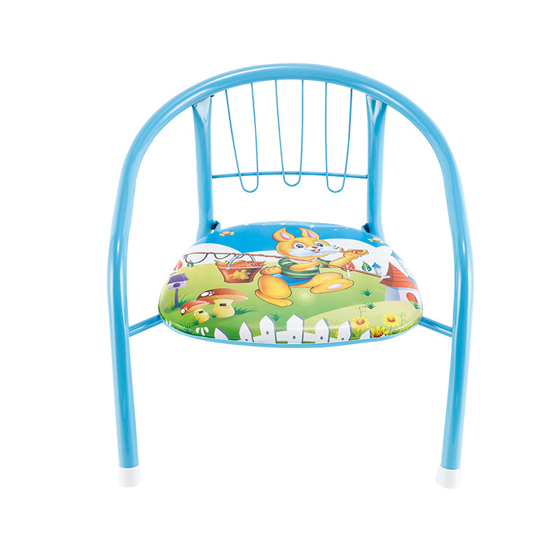 New Household Small Dining Chair Children's Cartoon Bench Thickened Baby Chair Baby Dining Chair Backrest Small Stool