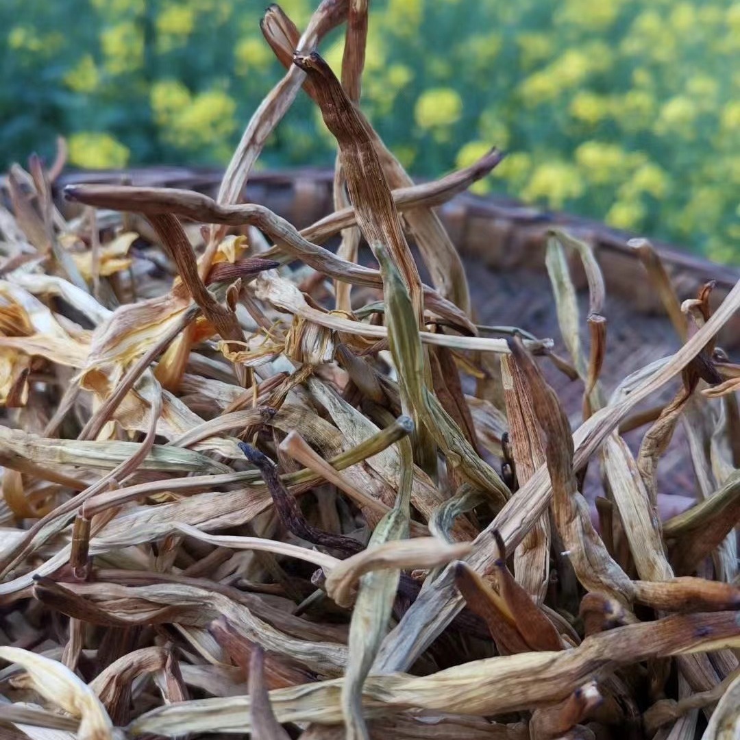 Sichuan High Mountain Natural Yellow Daylily New Product Mountain Produce Naturally Dried Vegetable Original Dried Yellow Daylily 500g Wholesale