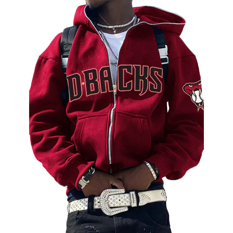 New Hooded Sweatshirt Men's Digital Printing Trendy Brand Ins Versatile Sports Tops Loose Casual Hoodie Jacket