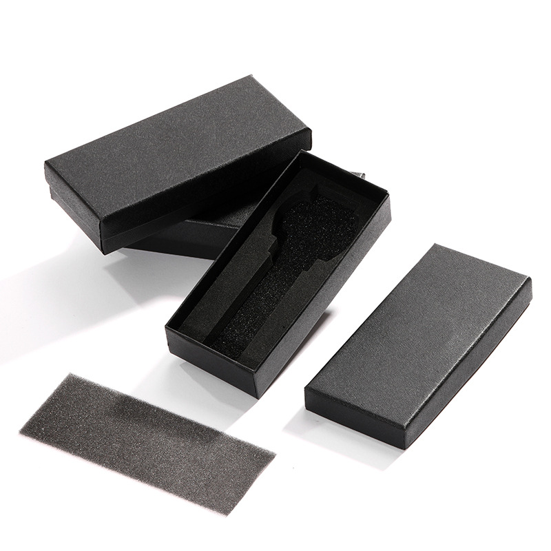 In stock rectangular DW watch box lid jewelry box Black Lenny pattern watch packaging box order gilding logo