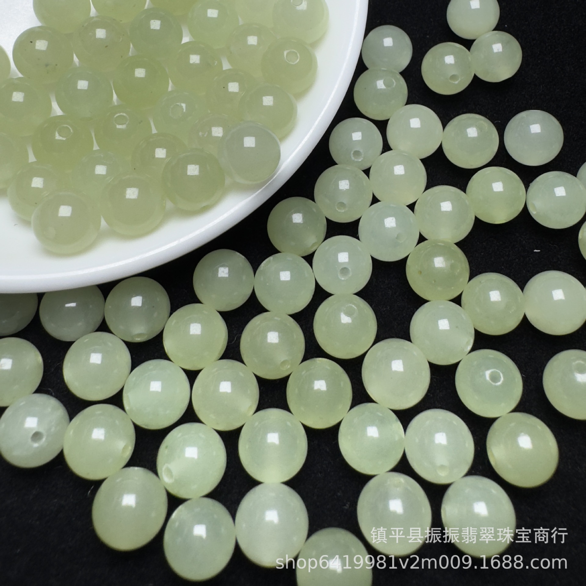 Нефрит Хэтиан, круглые бусины желтого цвета, рассыпные бусины, оптовая продажа, DIY ювелирные изделия из нефрита, браслет, ожерелье, аксессуары из бусин