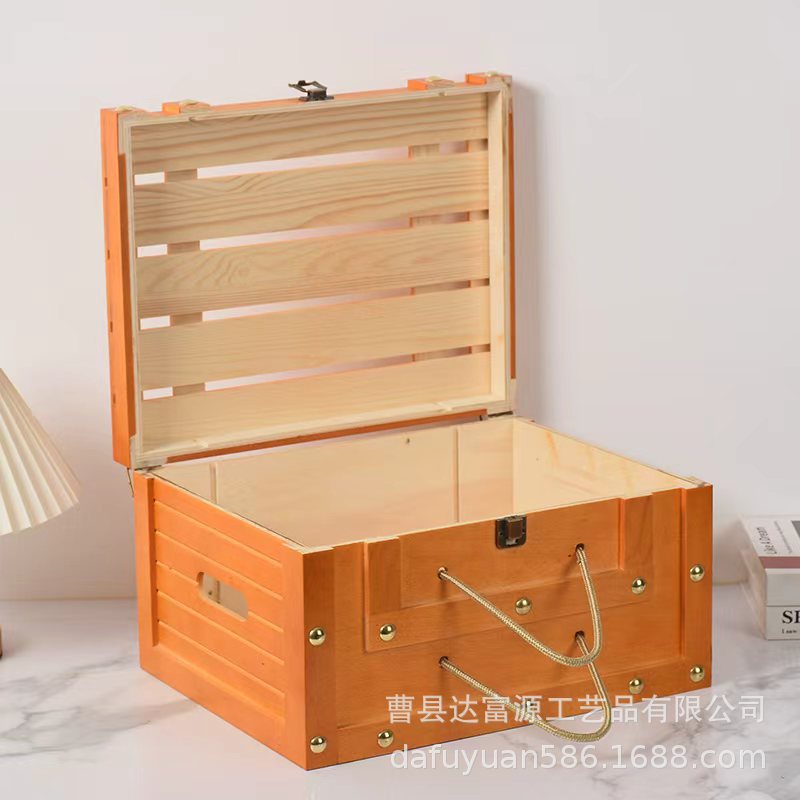 Thailand Ruby Grapefruit Wooden Box Fruit Box Grapefruit Wooden Box Wooden Box Gift Box for 2-3 Size