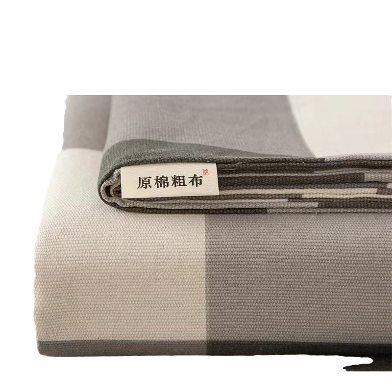 Factory wholesale raw cotton old coarse cloth sheets three-piece set thickened non-printed wind cotton student dormitory two-piece set