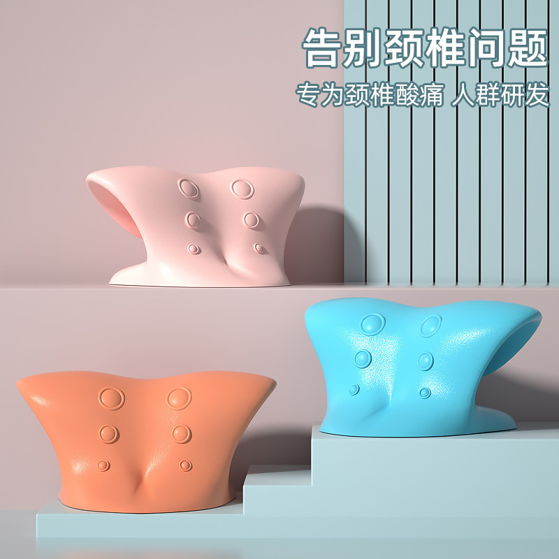 Массажная подушка для шейного отдела позвоночника типа C, физиологическая форма, гравитационная подушка для акупунктуры, ортез для сна