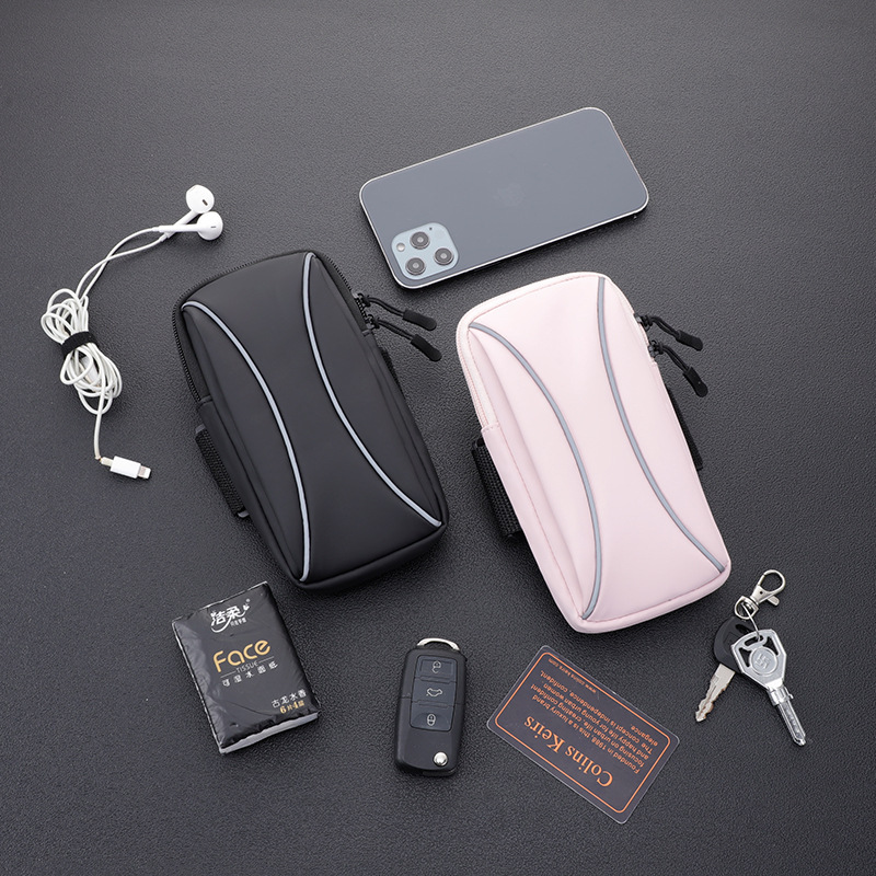 Summer Outdoor Running Mobile Phone Bag Arm Bag Can Be Worn Cross-Body for Men and Women Sports Fitness Equipment Arm Arm Wrist Bag Arm Sleeve