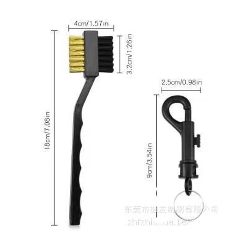 Manufacturer Supplies Golf Double-Sided Copper Brush Golf Head Cross-Border Hot Selling Golf Cleaning Brush Cleaning Tool