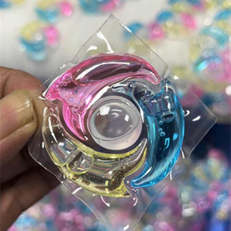 Four-cavity laundry gel beads deep cleaning compressed laundry detergent soft fragrance retention beads three-cavity protective clothing laundry beads wholesale