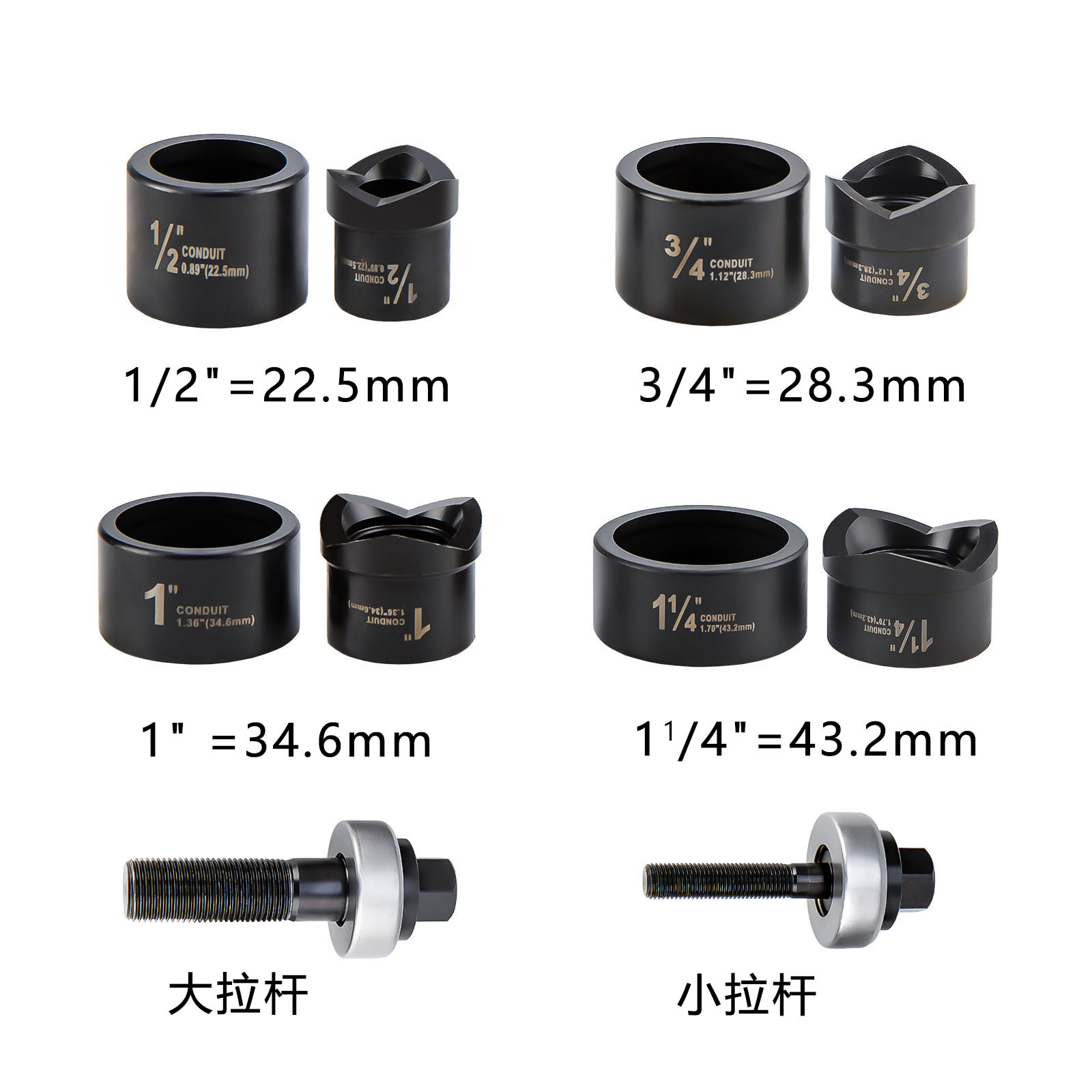 Ibosad/Ibosad Mk-40 Three-Blade Manual Hole Opener 22.5-43.2mm Hole Opening Tool