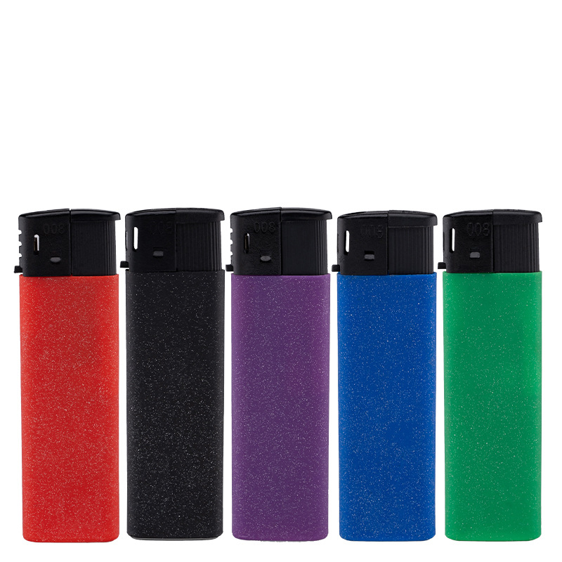 Factory wholesale lighter custom matte rubber disposable creative lighter custom printing LOGO QR code