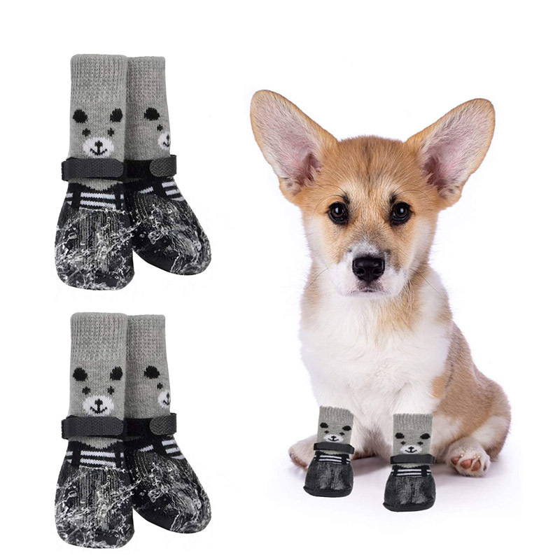 Zhuji Pet Dog Shoes and Socks for Outdoor and Indoor Sports, Waterproof Kitten Socks, Anti-Dirt and Anti-Slip for Dogs and Cats