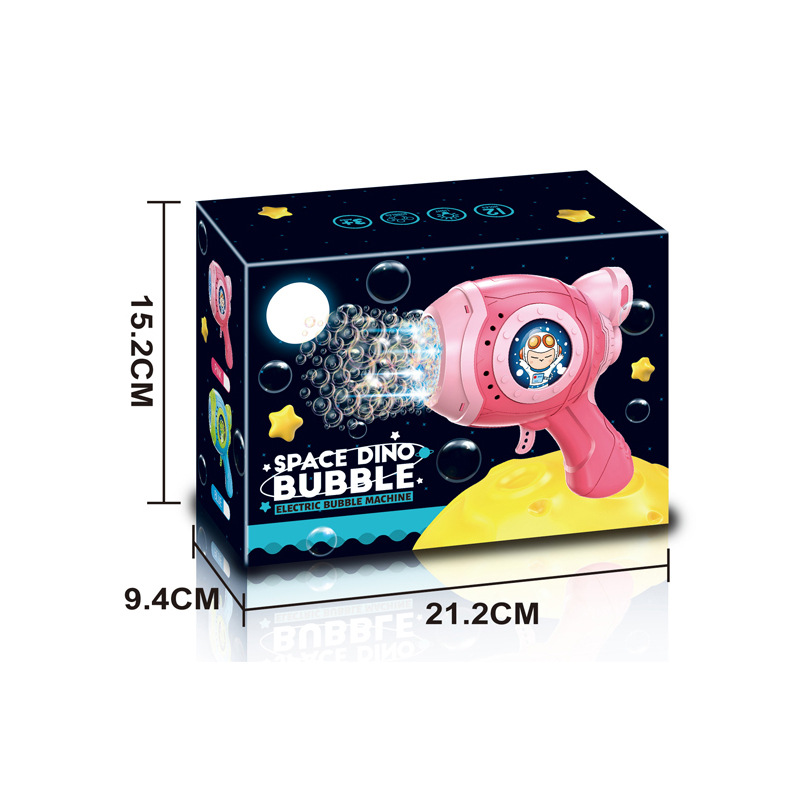 Trending 69-Hole Gatling Rocket Launcher Electric Bubble Gun Children's Handheld Large Bubble Machine Toy for Stalls