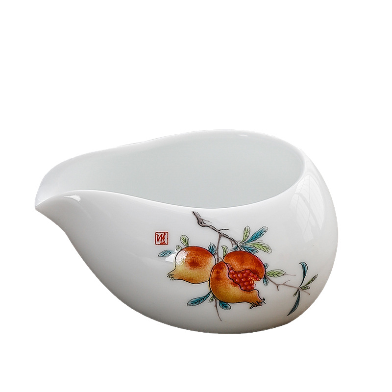 Dehua Ceramic Coffee Bean Metering Tray Teaspoon Milk Pot Tea Weighing Tray Milk Pot Tea Box Tea Dispencer Tea Ceremony Accessories