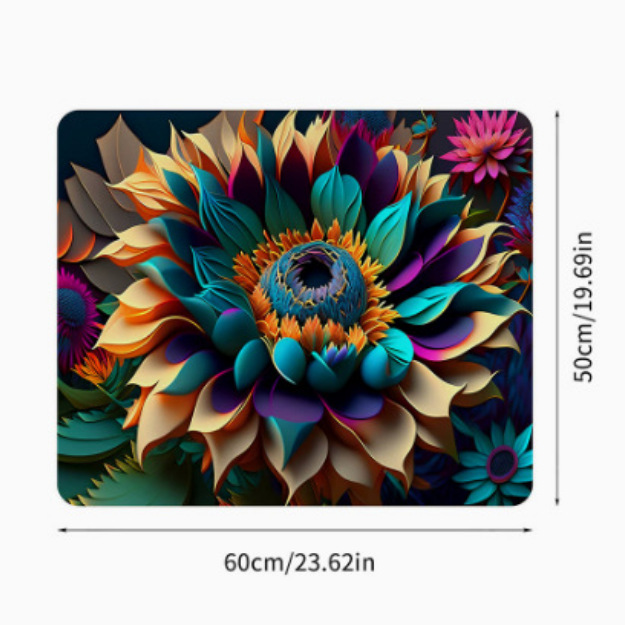 Cross-Border Flower Drum Washing Machine Mat Household Water-Absorbent Quick-Drying Table Mat Stain-Resistant Easy-Care Dust-Proof Mat Labeling Ready Stock