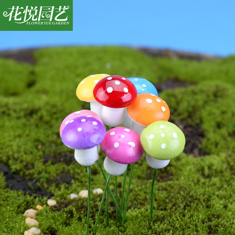 Simulation Plant Foam Mushroom Color Mushroom Small Mushroom Micro Landscape Bonsai Ornaments Accessories
