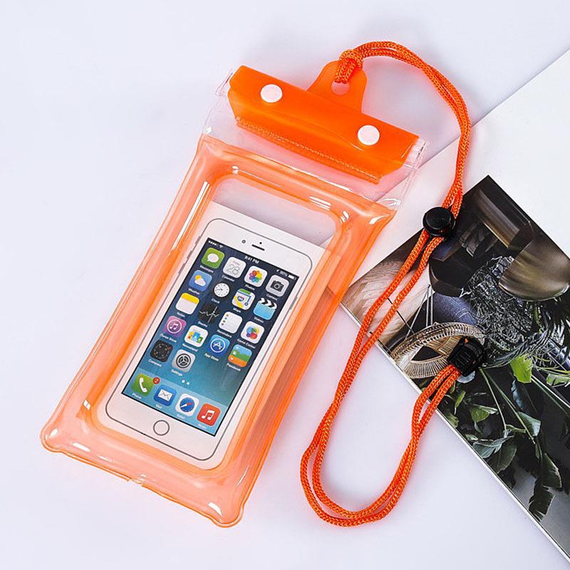 New Three-layer Sealed Velcro Mobile Phone Waterproof Bag Three-fold Airbag Inflatable Mobile Phone Waterproof Bag