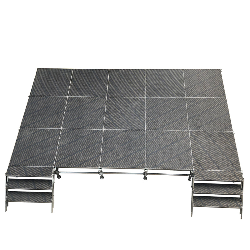 Factory Direct Sales of Steel Anti-Slip Stage Boards for Weddings and Events, Quick-Installation Adjustable Catwalk Stage Boards