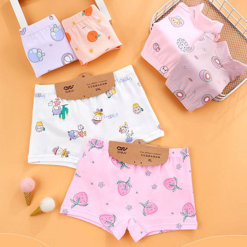 Картонные детские трусы хлопковые боксеры для мальчиков и девочек детские боксеры трусы Qiaoyier