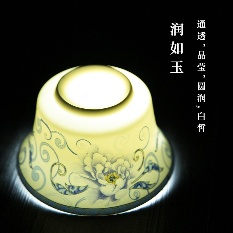 Large 200ml Ceramic Covered Bowl, Tea Preparation, Hot Pot Restaurant, Sancai Bowl, Tea Bowl, Three-Shot Eight-Treasure Tea, Large Bowl of Tea