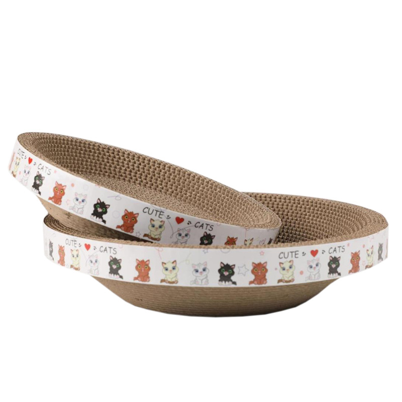 Когтеточка для кошек, гофрированная, устойчивый к царапинам, игрушка для домашних животных в форме чаши