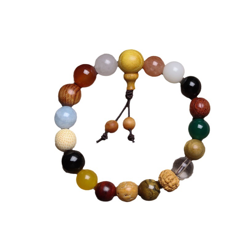 Lingyin 18 seed bracelet fifth generation multi-treasure beads men's and women's transfer beads bodhi 18 seed Buddha beads play wholesale