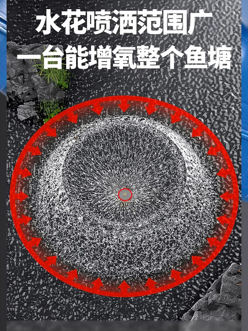 Fully Automatic Fish Pond Aerator, Large High-Power Oxygen Production, Special Oxygen Pump for Breeding, Fish Farming Oxygen