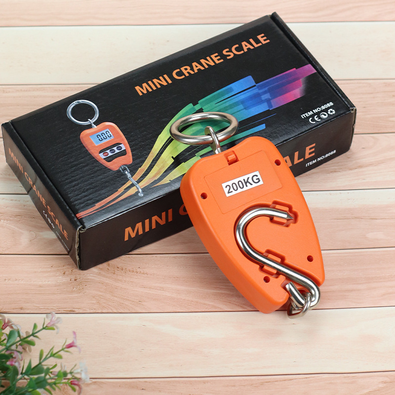 200kg Portable Scale Electronic Scale Crane Hook Scale Portable Luggage Scale Hook Scale Cross-Border Exclusive Supply