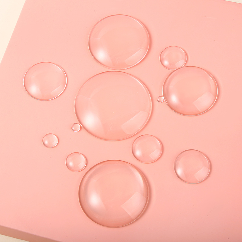 Time Gem Glass Patch Round Refrigerator Magnet White Embryo Manicure Color Plate Beanie Nail Patch Doll Eye Pupil