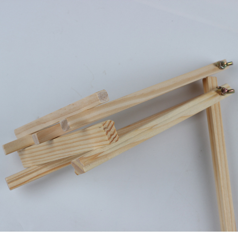 Factory wholesale 18*24 wooden tripod easel Mini small easel wooden triangle bracket oil painting display stand