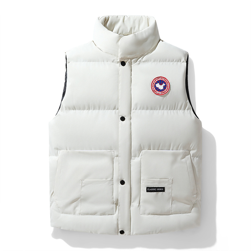 Мужской жилет из гусиного пуха, корейская модная безрукавка