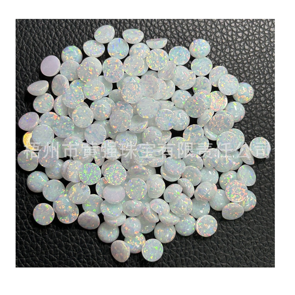 1.5mm-10mm Oper stone ring round denier-shaped pear-shaped horse eye flat plain face opal bare stone synthetic opal