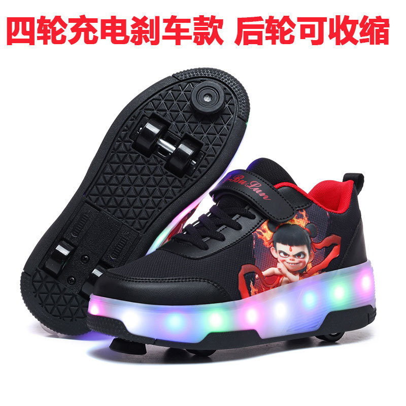 Прямые продажи фабрики Maisu Tiger, роликовые обуви Heelys для детей, четырехколесные обуви для мальчиков и девочек