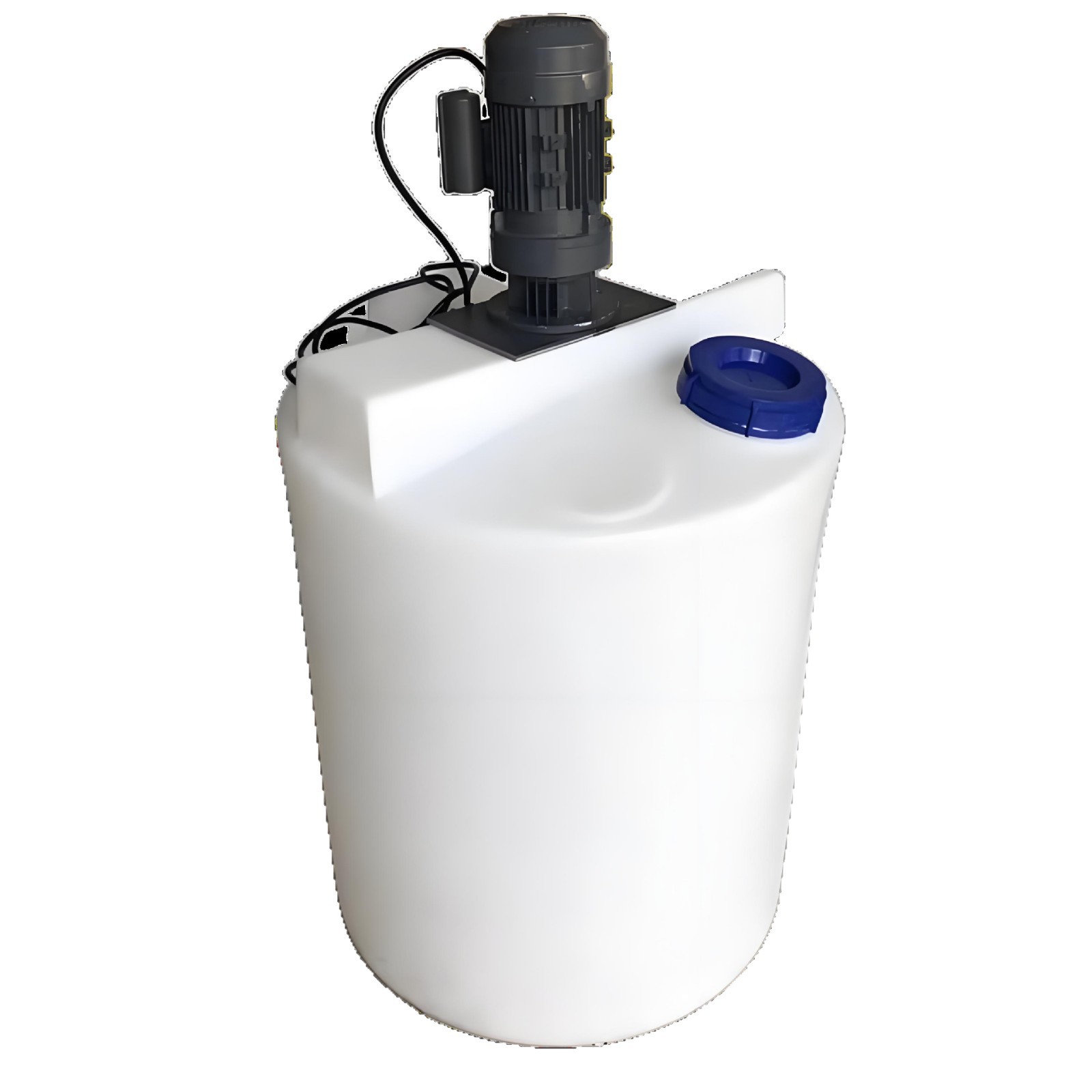 Pe Plastic Dosing Box 0.37Kw with Mixer Plastic Mixing Barrel 500L Tendon Mixing Tank with Scale Direct Sale