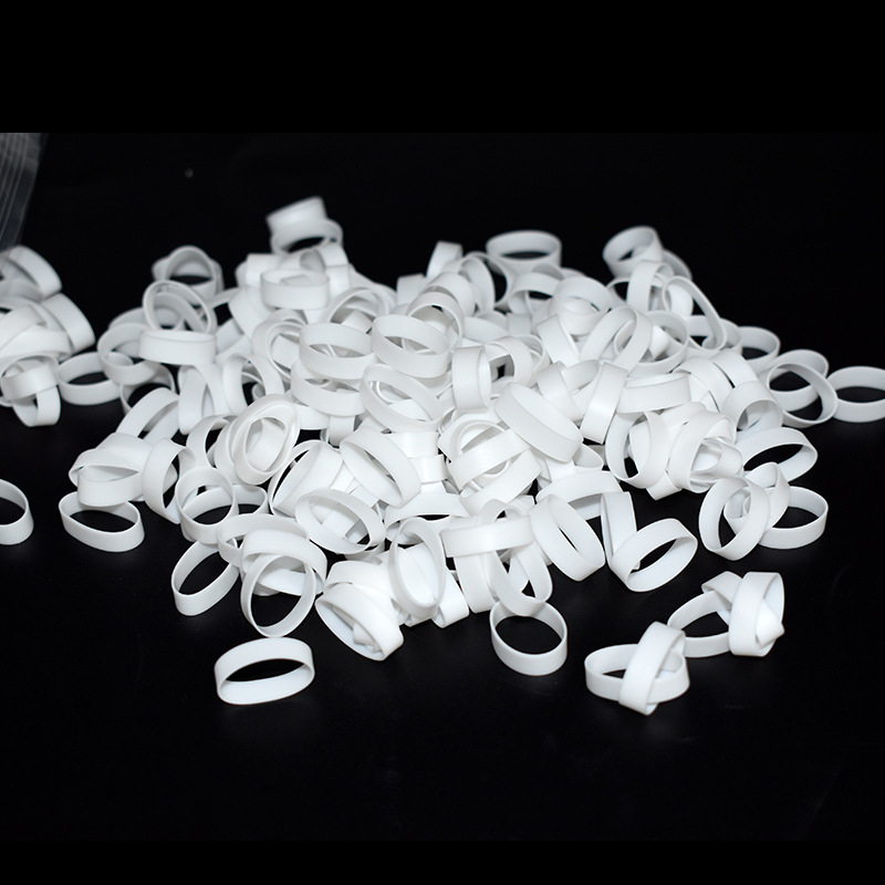 Factory supply data line silicone ring mesh cable tie ring wire silicone ring strap coil large silicone rubber band