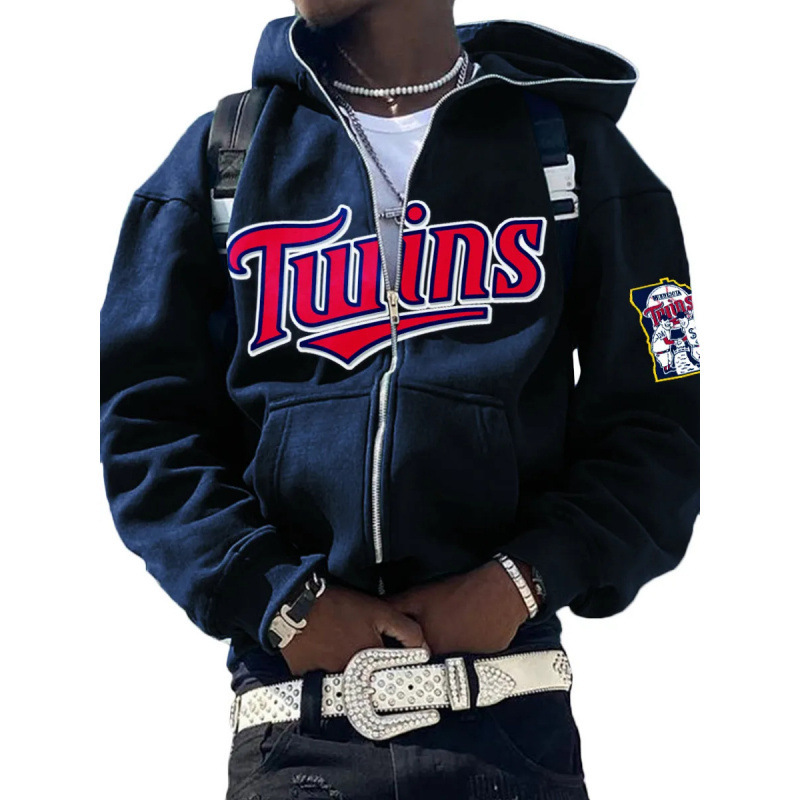 New Hooded Sweatshirt Men's Digital Printing Trendy Brand Ins Versatile Sports Tops Loose Casual Hoodie Jacket