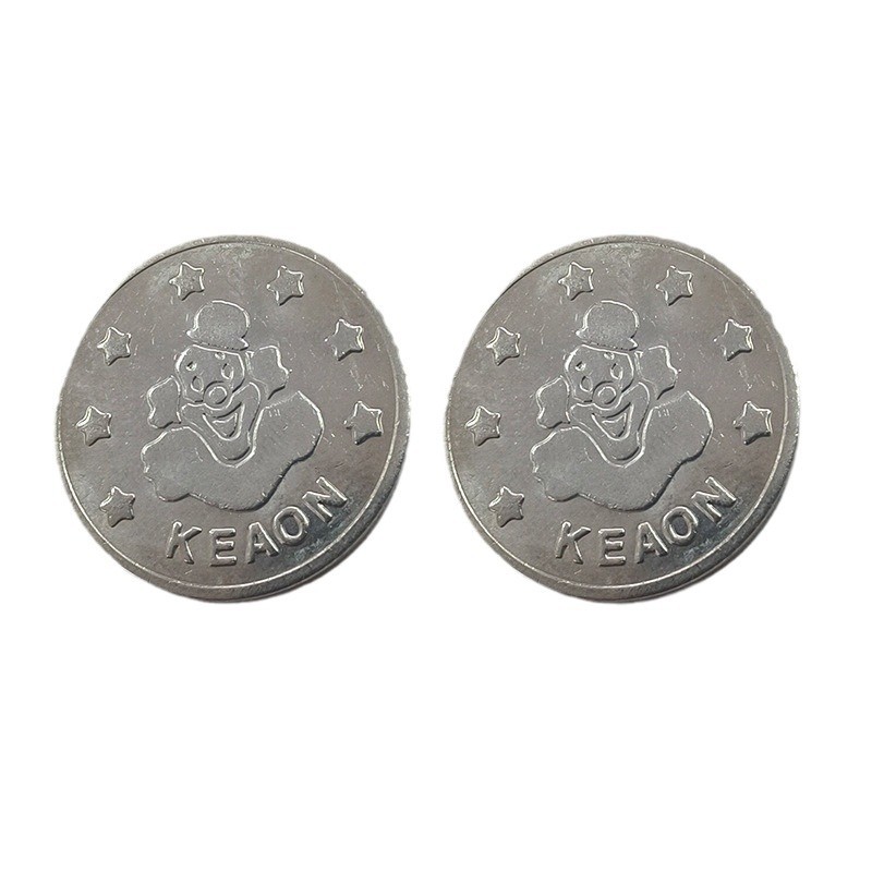 Stainless Steel Game Console Coin Metal Game Coin Token Coin Rocking Car Video Game City Catching Doll Token Pushing Coin Machine