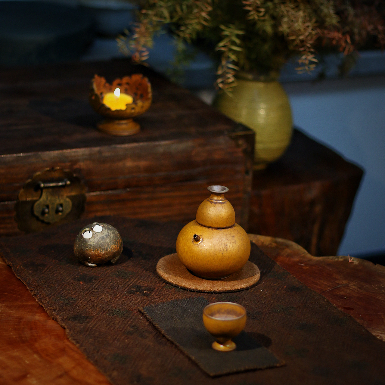 Ручной керамический подогреватель вина из Цзиндэчжэнь, подходит для белого вина и саке