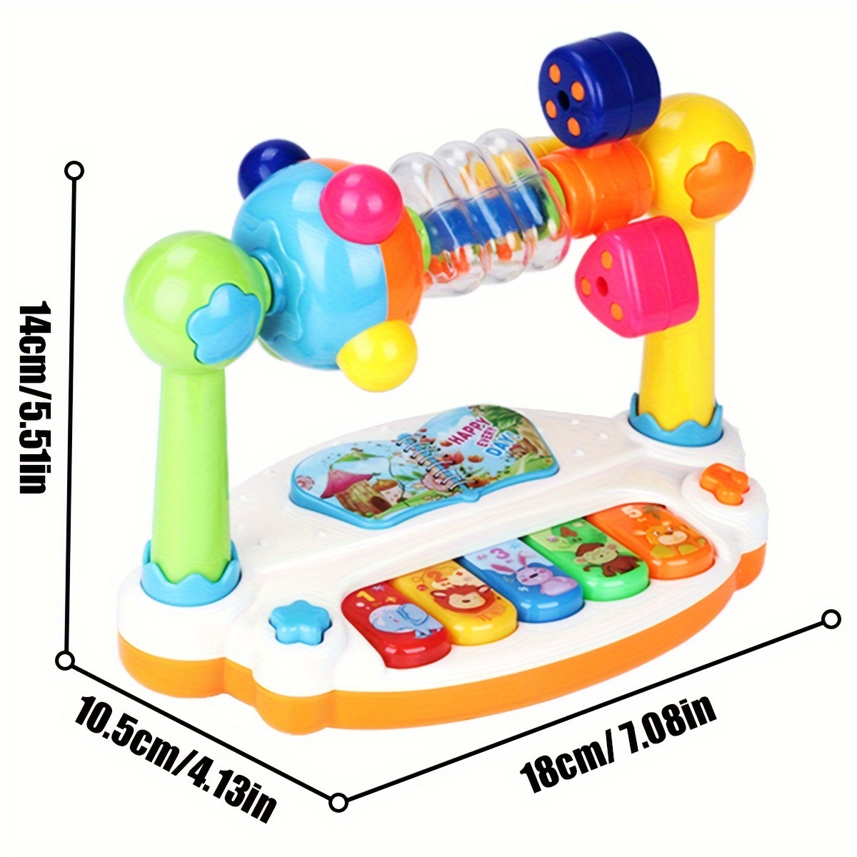 Popular Children's Electronic Keyboard Toy, Multi-Functional with Lights, Baby Early Education Electronic Keyboard, Music Listening Paradise