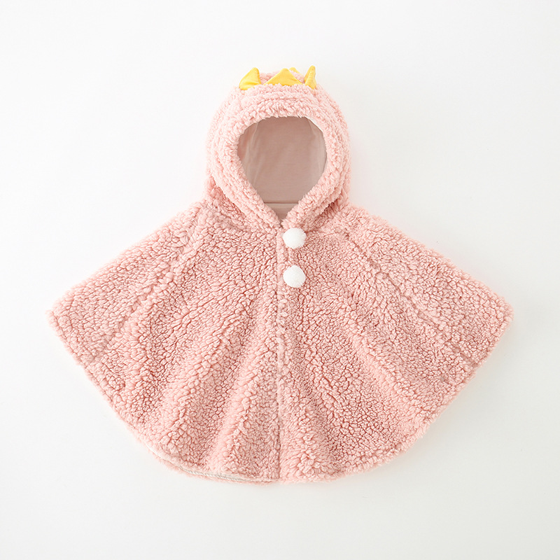 Baby Cloak Spring Autumn and Winter Cartoon Super Cute Cute Boys and Girls Cloak Baby Children's Shawl Coat Hair