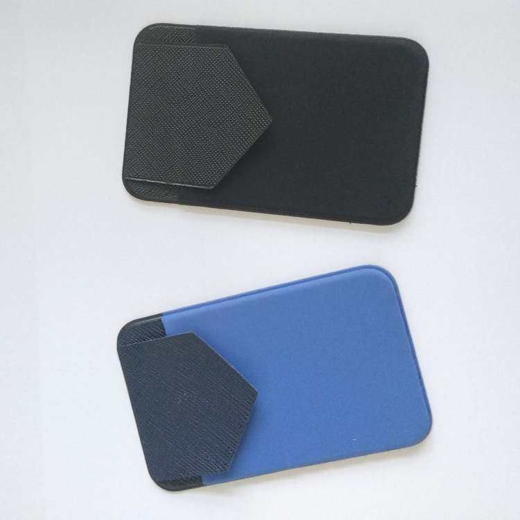 Factory direct mobile phone ID card case elastic Lycra bag mobile phone sticker self-pasting mobile phone case card case