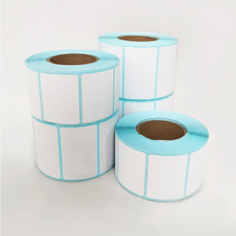 Factory wholesale three-proof thermal label printing paper 70*90*4500 sheets three-proof thermal adhesive label paper