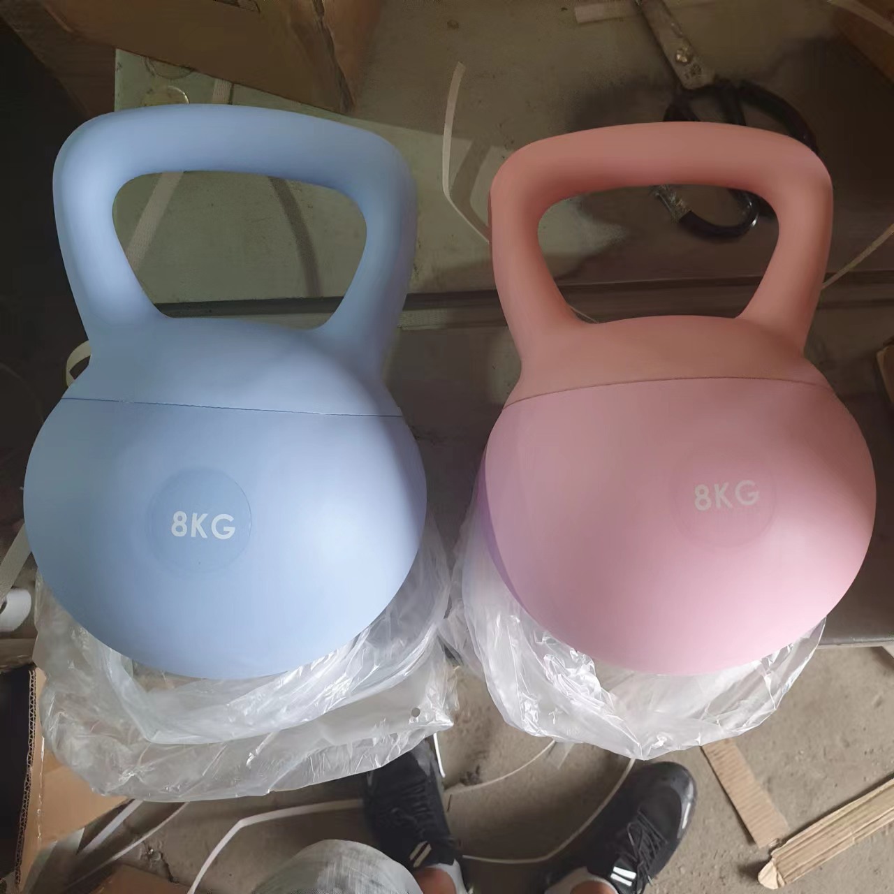 Women's Kettlebell Training Arm Buttocks Aerobic Sports Fitness Kettlebell 6kg Girls Shaping Strength Training Soft Kettlebell