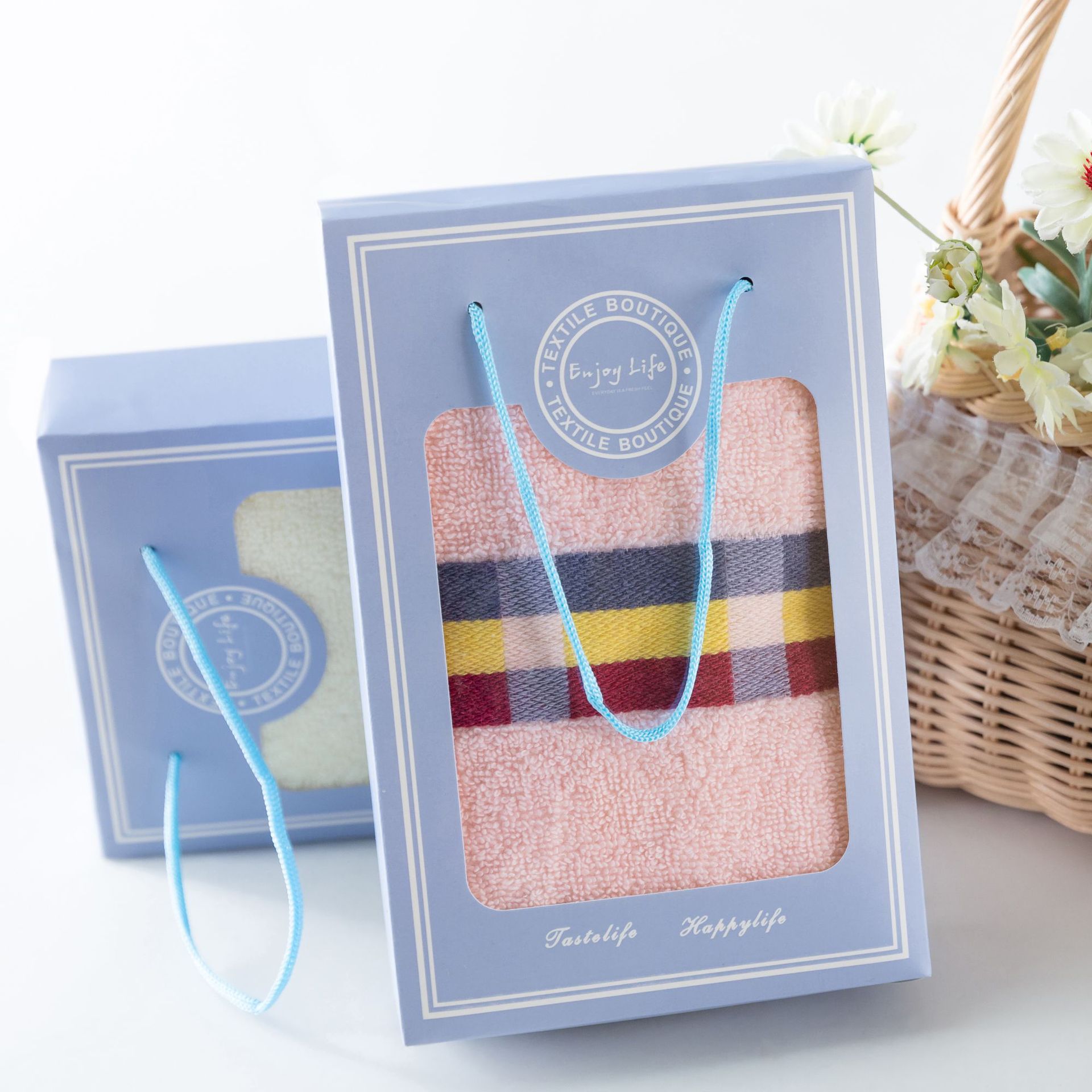 Factory Cotton Towel Wholesale Gift Box Set Towel Custom Logo Event Gift Absorbent Cotton Towel