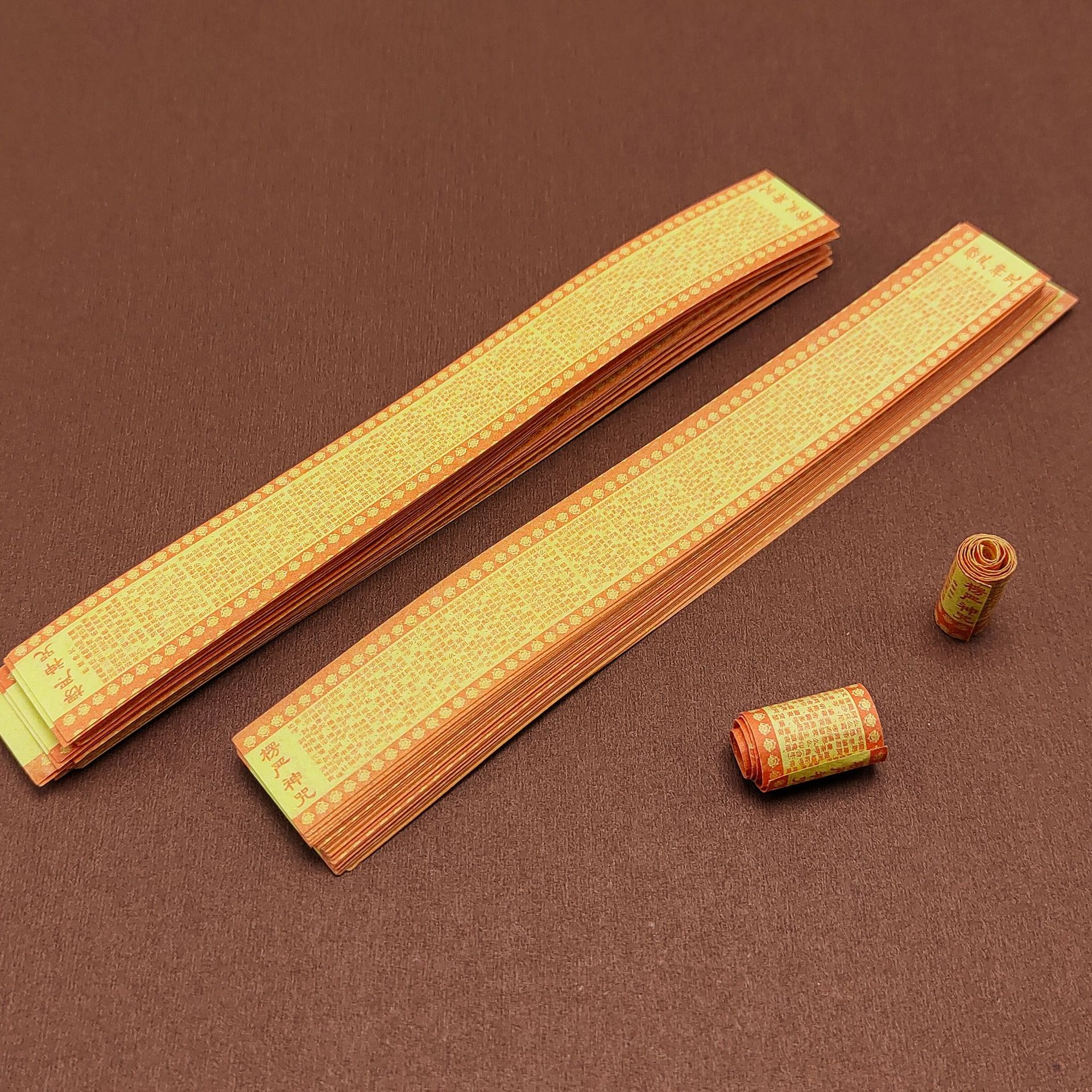 Миниатюрная рулонная бумага, Шурагама, маленький текст, двусторонняя печать, миниатюрная книга текстов, можно встроить в коробку Каву, висячие украшения