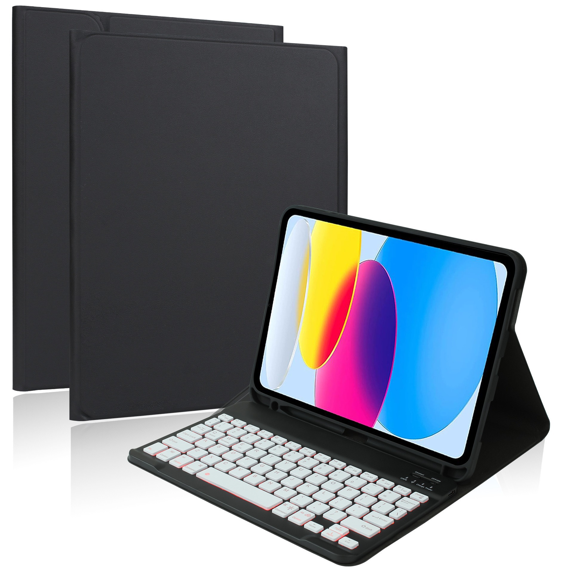 Suitable for M4 Apple Tablet Case iPad Air110.9.7 Generation Colorful Backlight Bluetooth Keyboard Protective Cover 16