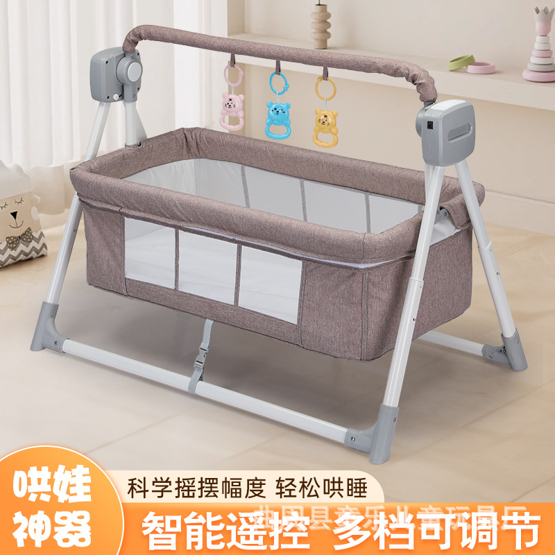 Кросс-бордерное многофункциональное электрическое кресло-качалка для новорожденных, интеллектуальный успокаивающий артефакт, спальный корзина