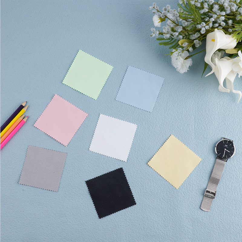 Silver Polishing Cloth Wholesale Single Layer Multi-Layer Double-Sided Velvet Silver Polishing Cloth Jewelry Polishing Maintenance Suede Wiping Cloth Printed Logo