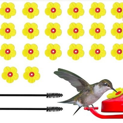 Factory Direct Sales Hummingbird Feeder Flower Accessories Hummingbird Feeder Feeder Flowers Can Be Matchinged with Any Color